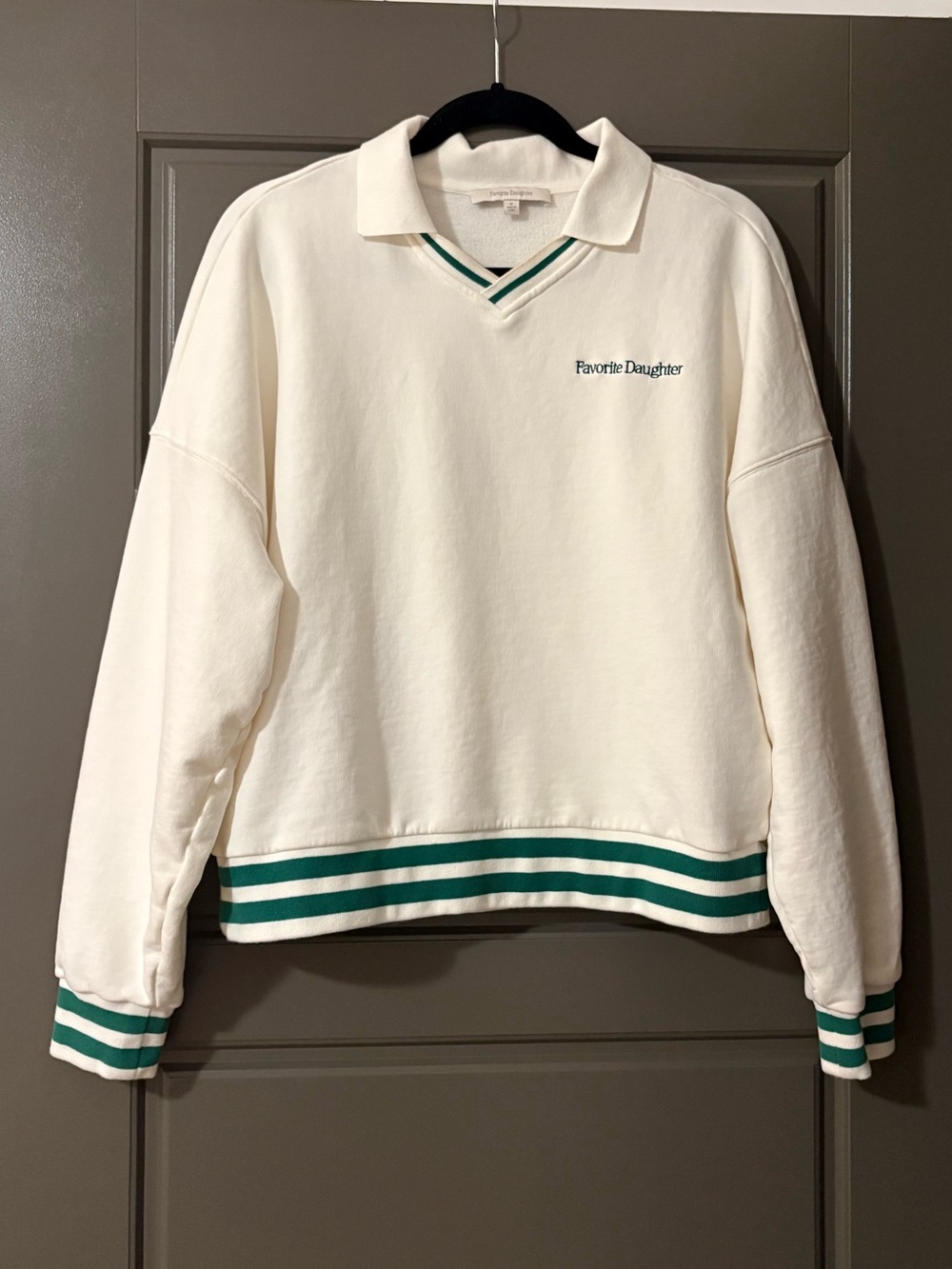 Favorite Daughter Cream Ivy League Rugby Sweatshirt - Picture 2 of 6